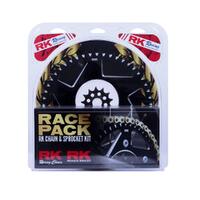 RK Race Chain & Spr. Kit (Pro) - Gold/Black - 13/50 RM-Z450 ('13-19)