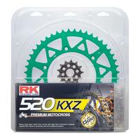 RK Chain & Sprocket Kit - Lite - Green - 13/48 KX450F ('06-21)