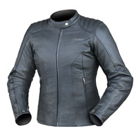 Dririder Ladies Paris Leather Jacket Black [Size: Ladies 6]