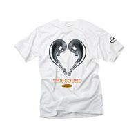 FMF Casual Mens Top Love This Sound - White