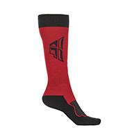 Fly Socks MX Thick Red/Blk