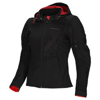 BLVD AIR Soft Shell Hood Ladies Jacket - Black