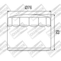 Champion Oil Filter Element - COF060