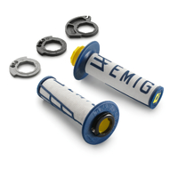 Husqvarna Lock On Grip Set Jeff Emig Blue/White