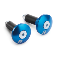 Husqvarna Handlebar Ends Blue Anodized Aluminium
