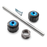 Husqvarna Rear Crash Bung Kit Black/Blue Anodized Aluminium