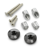 Husqvarna Handlebar Ends Black Anodized Aluminium