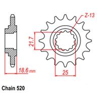 Front Sprocket - Steel 15T 520P