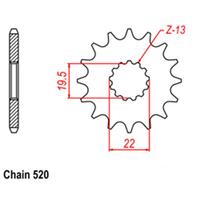 Front Sprocket - Steel 14T 520P