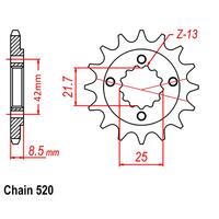 Front Sprocket - Steel 13T 520P D/D