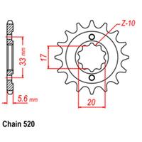 Front Sprocket - Steel 13T 520P