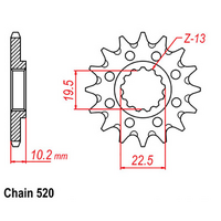 Front Sprocket - Steel 13T 520P