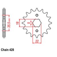 Front Sprocket - Steel 14T 428P