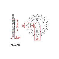 Front Sprocket - Steel 15T 520P