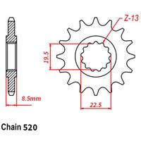 Front Sprocket - Steel 14T 520P