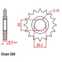 Front Sprocket - Steel 15T 520P