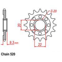 Front Sprocket - Steel 14T 520P