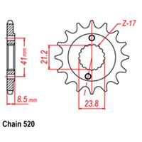 Front Sprocket - Steel 13T 520P
