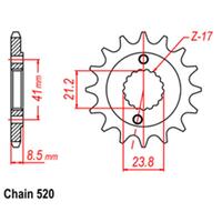 Front Sprocket - Steel 15T 520P