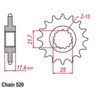 Front Sprocket - Steel 14T 520P