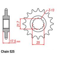 Front Sprocket - Steel 15T P525