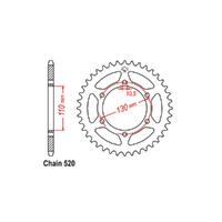 Rear Sprocket - Steel 43T 520P