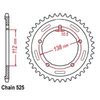Rear Sprocket - Steel 41T 525P