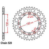 Rear Sprocket - Steel 40T 520P D/D