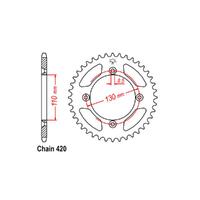 Rear Sprocket - Steel 50T 420P