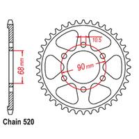 Rear Sprocket - Steel 36T 520P