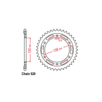 Rear Sprocket - Steel 36T 520P
