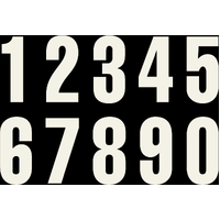 Husqvarna Start Numbers (3 Pack) - White