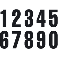 Husqvarna Start Numbers (3 Pack) - Black