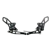 Vortex Rearsets (Black) - Kawasaki Ninja 250 ('08-13), 300 ('13-17)