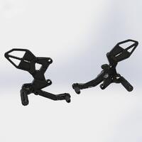 Vortex Rearsets (Black) - Kawasaki Ninja 400 ('18-19)