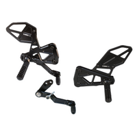 Vortex Rearsets (Black) - Suzuki GSX-R1000 ('17-23)