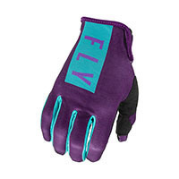 Fly Racing 2021 Lite Ladies Glove Purple Blue
