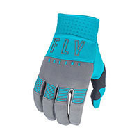 Fly Racing 2021 F-16 Glove Grey Blue Youth