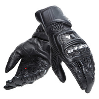 DRUID 4 LEATHER GLOVES - Black/Charcoal-Gray
