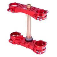 Xtrig Honda Red Triple Clamps ROCS Tech Offset 22mm