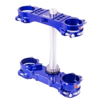 Xtrig Kawasaki Blue Triple Clamps ROCS Tech Offset 23mm