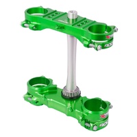 Xtrig Kawasaki Green Triple Clamps ROCS Tech Offset 23mm