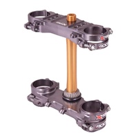 Xtrig Suzuki Anthracite Triple Clamps ROCS Tech Offset 21.5mm