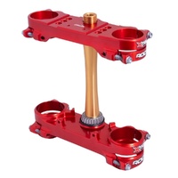 Xtrig Ducati Red Triple Clamps ROCS Tech Offset 24mm