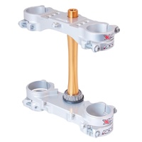 Xtrig Suzuki Silver Triple Clamps ROCS Tech Offset 21.5mm