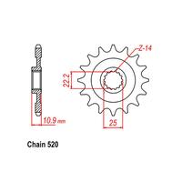 Front Sprocket - Steel 15T 520P