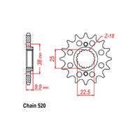 Front Sprocket - Steel 15T 520P