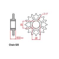 Front Sprocket - Steel 19T 525P