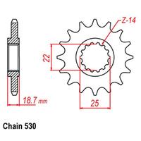 Front Sprocket - Steel 15T 530P