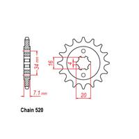 Front Sprocket - Steel 14T 520P